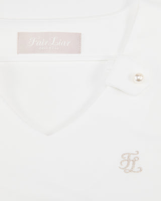 Botanical Scarf Set Sleeveless T Shirt (White)