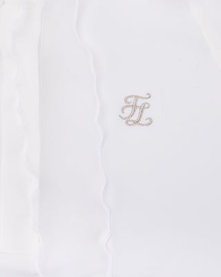 Organza Ribbon Long Sleeve Cooling T Shirt (White)