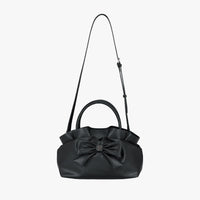 Ruffle Ribbon Tote Bag (Black)