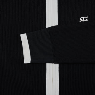 Zip-up Cool Mesh Cardigan (Black)