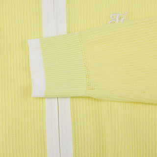 Zip-up Cool Mesh Cardigan (Yellow)