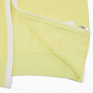 Zip-up Cool Mesh Cardigan (Yellow)
