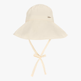Wide-brimmed Bonnet Hat (Cream)