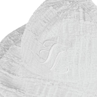 Mesh Big Ribbon Bonnet Hat (White)