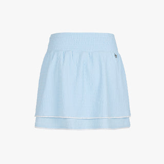 Seersucker Smoke Band Skirt (Blue)