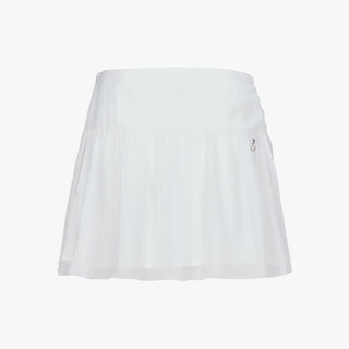 Tulle Drape Skirt (White)