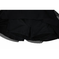Mesh Double Flare Skirt (Black)