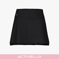 Rib Back Pleated Skirt (Black)