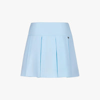 Rib Back Pleated Skirt (Blue)
