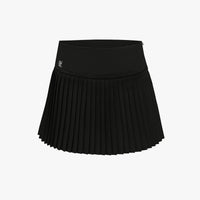 Flared Pleated Skirt (Black)