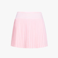 Jacquard Logo Band Pleats Skirt (Pink)