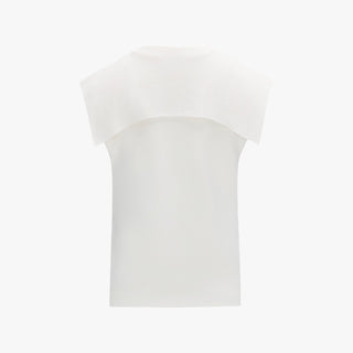 Sailor Half-zip Vest (White)
