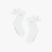 Lace Ribbon Summer Ankle Socks (White)