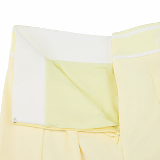 Banded Pleats Skort (Yellow)