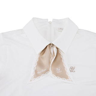 Petit Scarf set T-shirt (White)