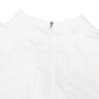 Big ribbon sleeveless T-shirt (White)