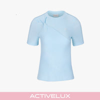 Twisted Round-neck T-Shirt (Blue)