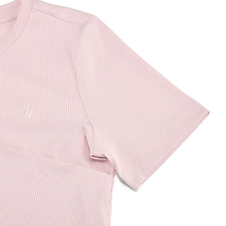 Twisted Round-neck T-Shirt (Coral)