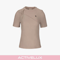 Twisted Round-neck T-Shirt (Cocoa)