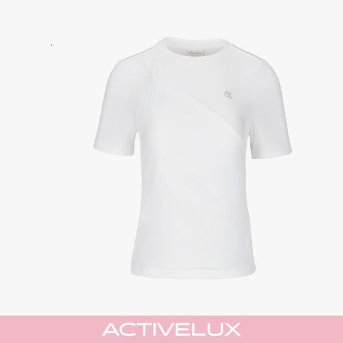 Twisted Round-neck T-Shirt (White)