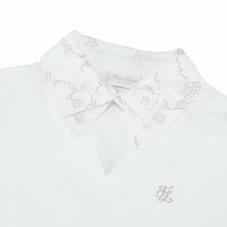 Flower Lace T-Shirt (White)