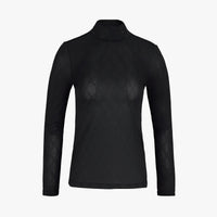 Logo Jacquard See-through T-shirt (Black)