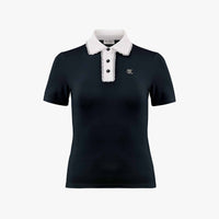 Lace Contrast T-Shirt (Black)