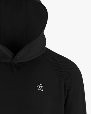 Men's Woven Hooded Knit (Black)