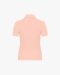 Stan Collar Logo Embroidered T-shirt - Coral