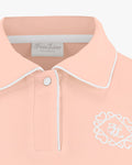 Stan Collar Logo Embroidered T-shirt - Coral