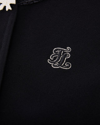 Pearl Ribbon Jacket Cardigan (Black)