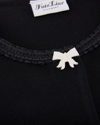 Pearl Ribbon Jacket Cardigan (Black)