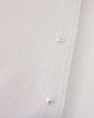 Pearl Ribbon Jacket Cardigan (White)