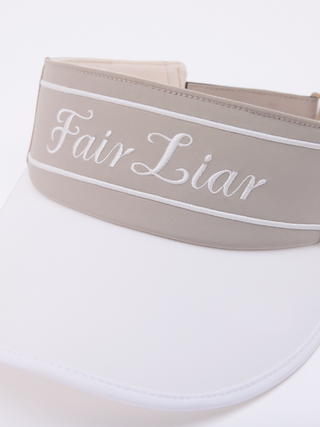 Logo Embroidered Visor (Beige)