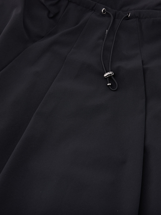 Ruffle Hem ZipUp Jumper (Black)