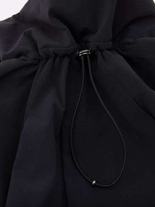 Ruffle Hem ZipUp Jumper (Black)