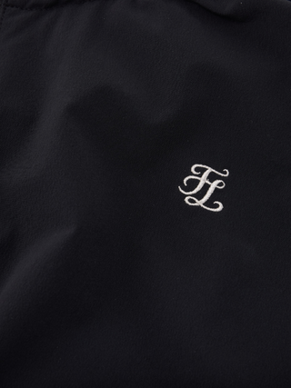 Ruffle Hem ZipUp Jumper (Black)