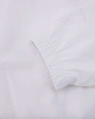 Ruffle Hem ZipUp Jumper (White)