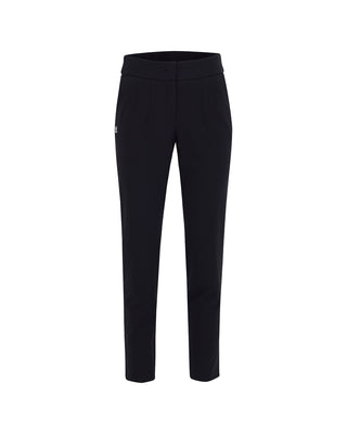 Back Band Straight Fit Pants (Black)