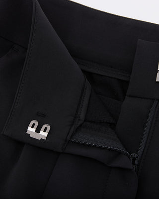 Back Band Straight Fit Pants (Black)