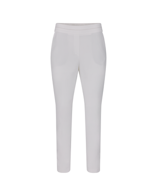 High Waist Stretch Bootcut Pants (White)