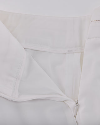 High Waist Stretch Bootcut Pants (White)