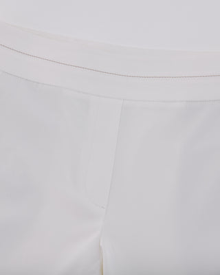 High Waist Stretch Bootcut Pants (White)