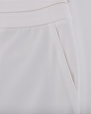 High Waist Stretch Bootcut Pants (White)
