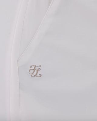 High Waist Stretch Bootcut Pants (White)