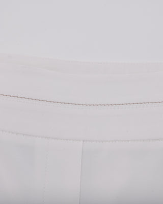 High Waist Stretch Bootcut Pants (White)