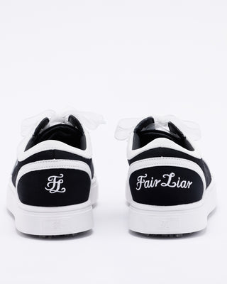 Organza Shoe Lace Logo Sneakers (Black)