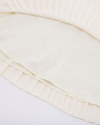 [FL Signature] Fair Liar Silk Twisted Flare Pleated Skirt (Cream)