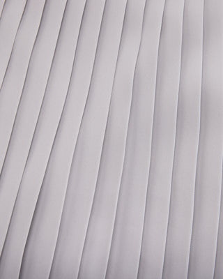 [FL Signature] Fair Liar Silk Twisted Flare Pleated Skirt (Grey)