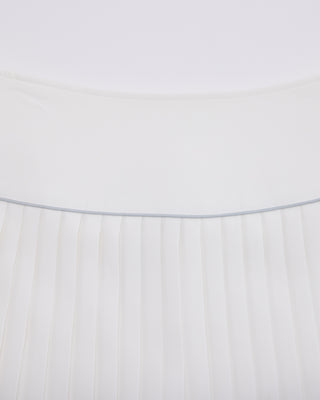 [FL Signature] Fair Liar Silk Twisted Flare Pleated Skirt (White)